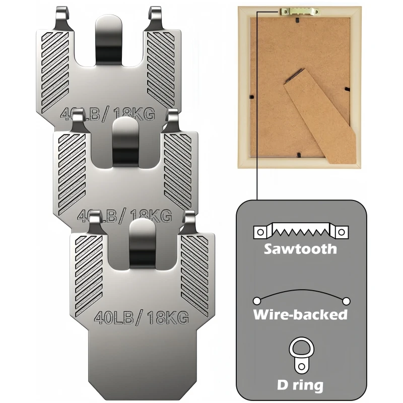 Ganchos Criativos para Quadros de Drywall, Ganchos para Molduras, Ganchos de Parede para Decoração de Ambientes e Escritórios
