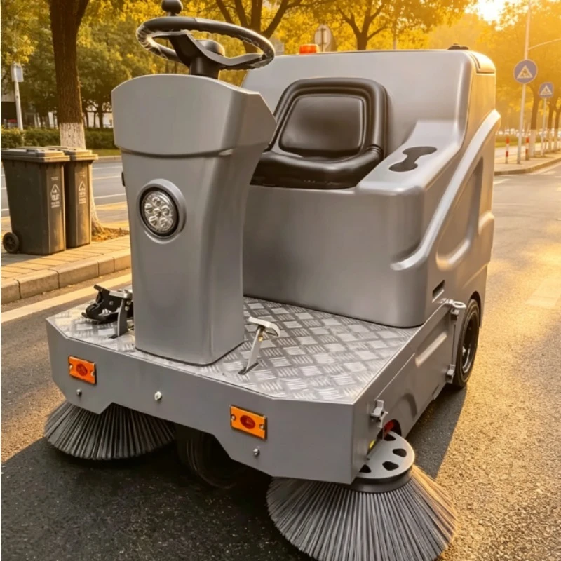 Air Port Vacuum Sweeper Truck Street Industrial Cleaning Robot Floor Sweeper Supplier Ride on Road Floor Sweeper Machine