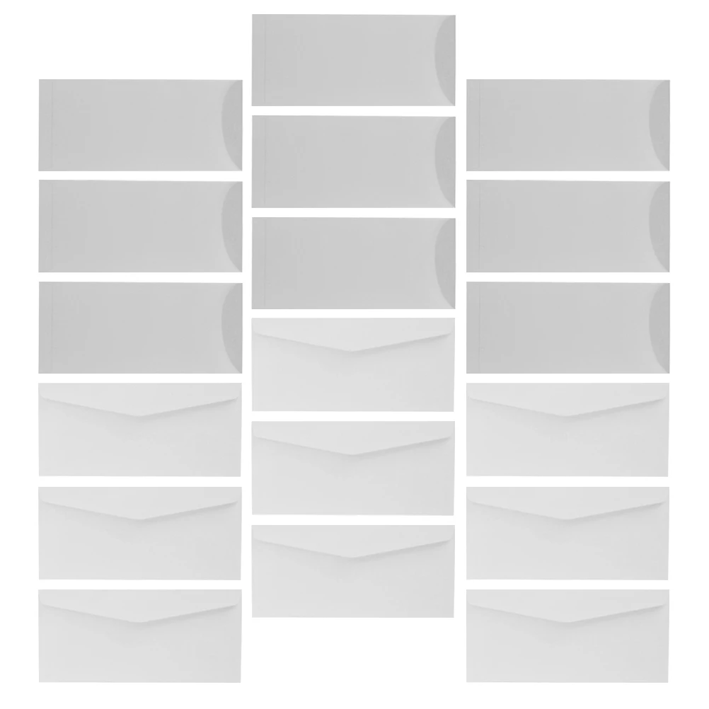 40 Pcs Blank Envelope White Envelopes Envelops Invitation Card Money Paper Cash Hand-made for