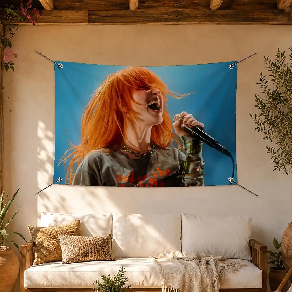 Rock Band Paramore Flags Room Home Decor Wall‑Hanging Art Banner, Outdoor for Bedroom Party Background Decoration