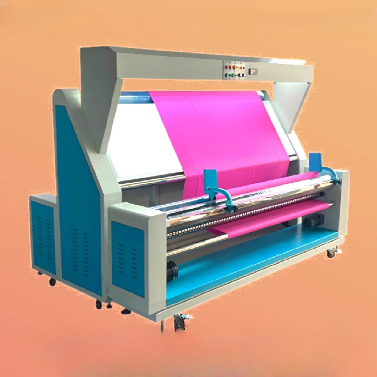 Factory direct sales fabric inspection machine automatic edge rolling fabric