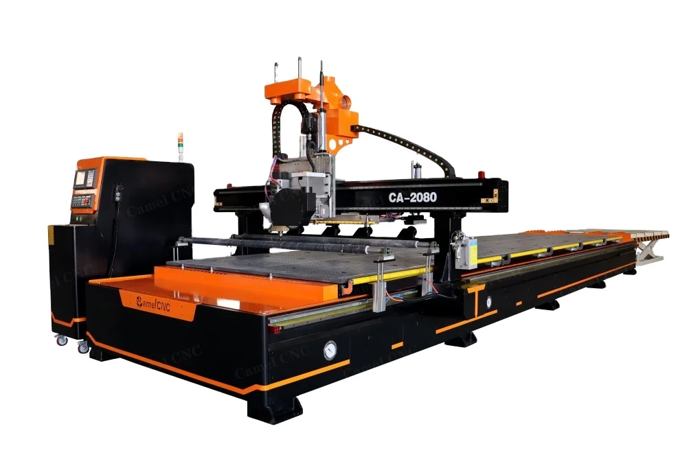Extra Long Big Working Size CA-2080 4 Axis ATC CNC Router Wood Furniture Making Engraving Machine for Sale