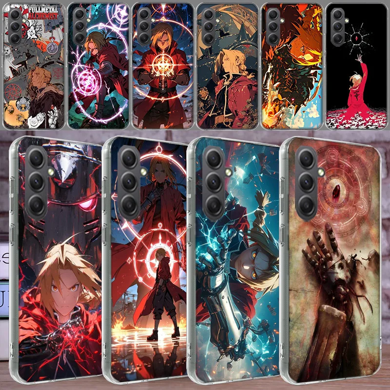 Anime F-Fullmetal A-Alchemist_ Brotherhood Phone Case for Samsung Galaxy A54 A14 A24 A34 A17 A37 A57 A55 A35 A25 A15 A16 A26 A36