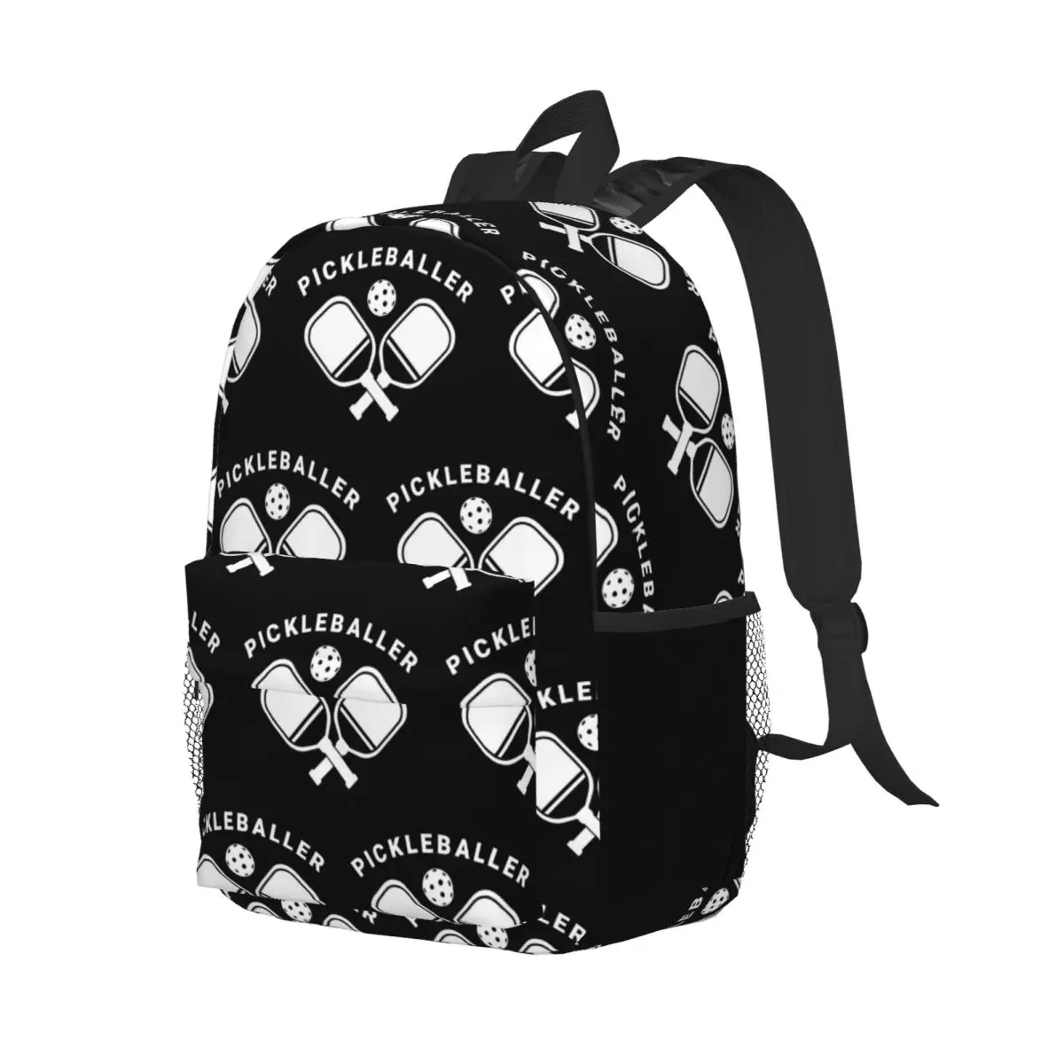 Fun Pickleball Apparel Pickleballer Backpack Student Boys Girls BookBag Men Women School Bag Computer Shoulder Bags