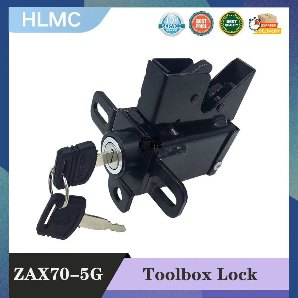 Excavator Parts Hood Lock for ZAX60-5G ZAX70-5G Engine Hood Cover Lock Toolbox Lock Construction Machinery Parts