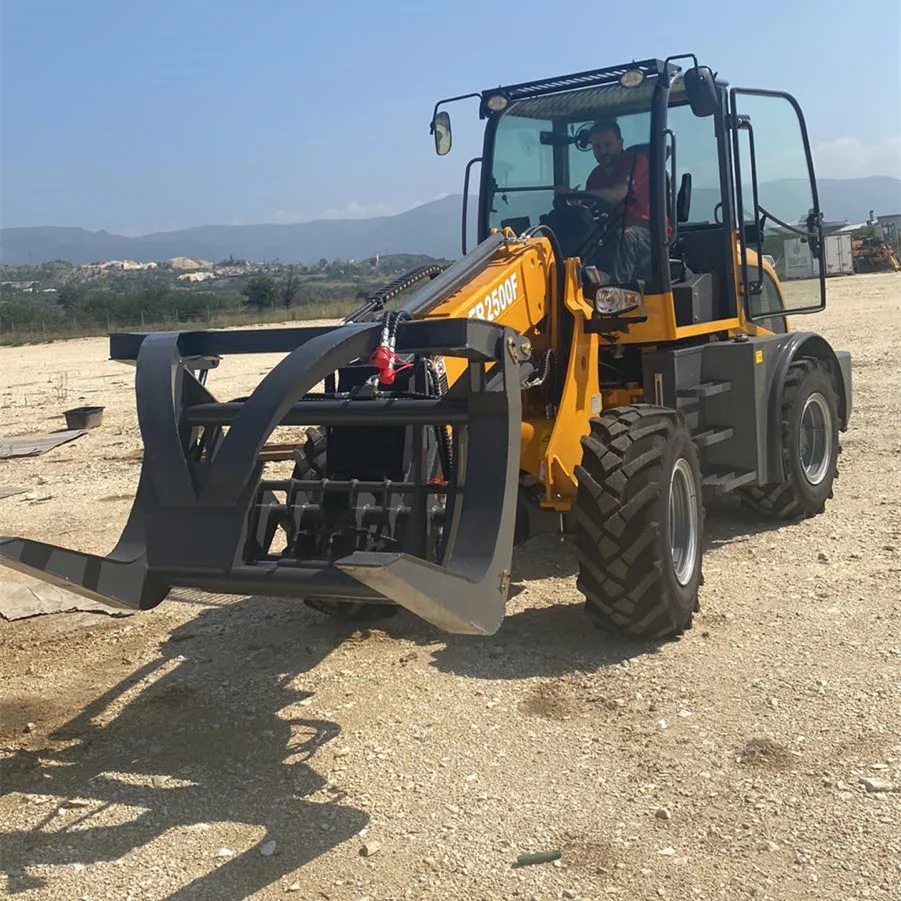 Loader Teleskopik EVERUN EPA/EURO 5, Radlader Hoflader ER2500F, Mini Wheel Loader Hidrolik Teleskopik untuk Dijual