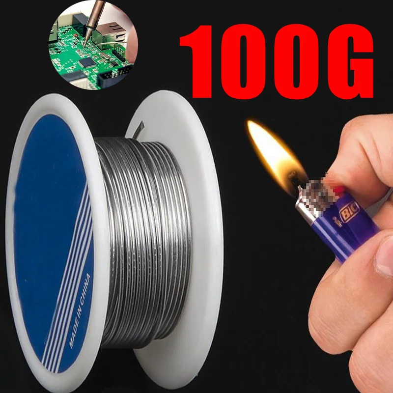 Tin Wire Soldering Wire with Flux Melt Rosin Core Solder Roll No-clean High Quality for Electrical Repair IC Repair