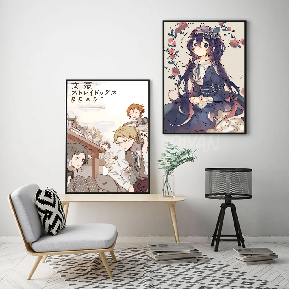 Bungo Stray Dogs Dazai Chuuya Poster Wall Art Home Decor Room Decor Digital Painting Living Room Restaurant Kitchen Art