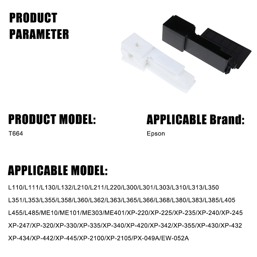 Waste Ink Tank Pad Sponge for Epson L355 L210 L110 L380 L365 L220 L222 L360 L366 L310 L111 L120 L130 L211 L300 L301 L355 L210