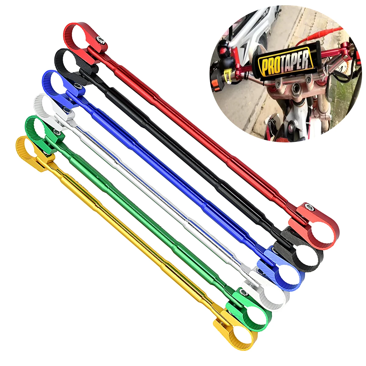 

For Most 7/8" 22mm Handlebar Steering Wheel Strength Lever Parts Motorcycle CNC Handlebar Balance Cross Bar Lever Handlebar