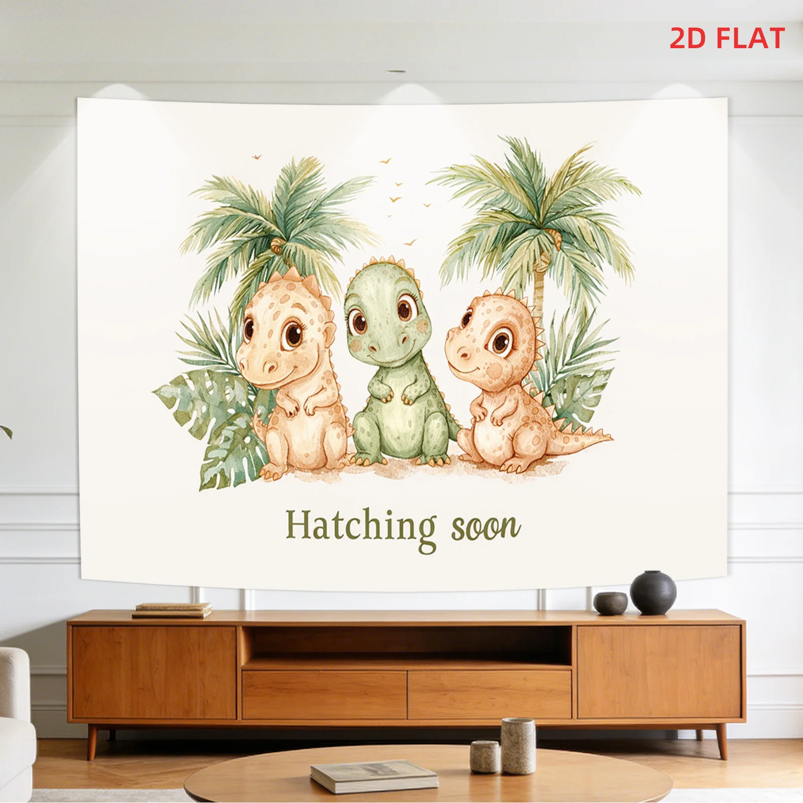 Boho Dinosaur Tapestry Jungle  - огляд і ціна Baby Nursery Hanging Decor