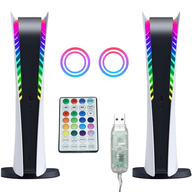 Bande lumineuse LED A29F-RGB pour Console PS5, effets multiples avec éclairage LED pour barre lumineuse de Console PS5