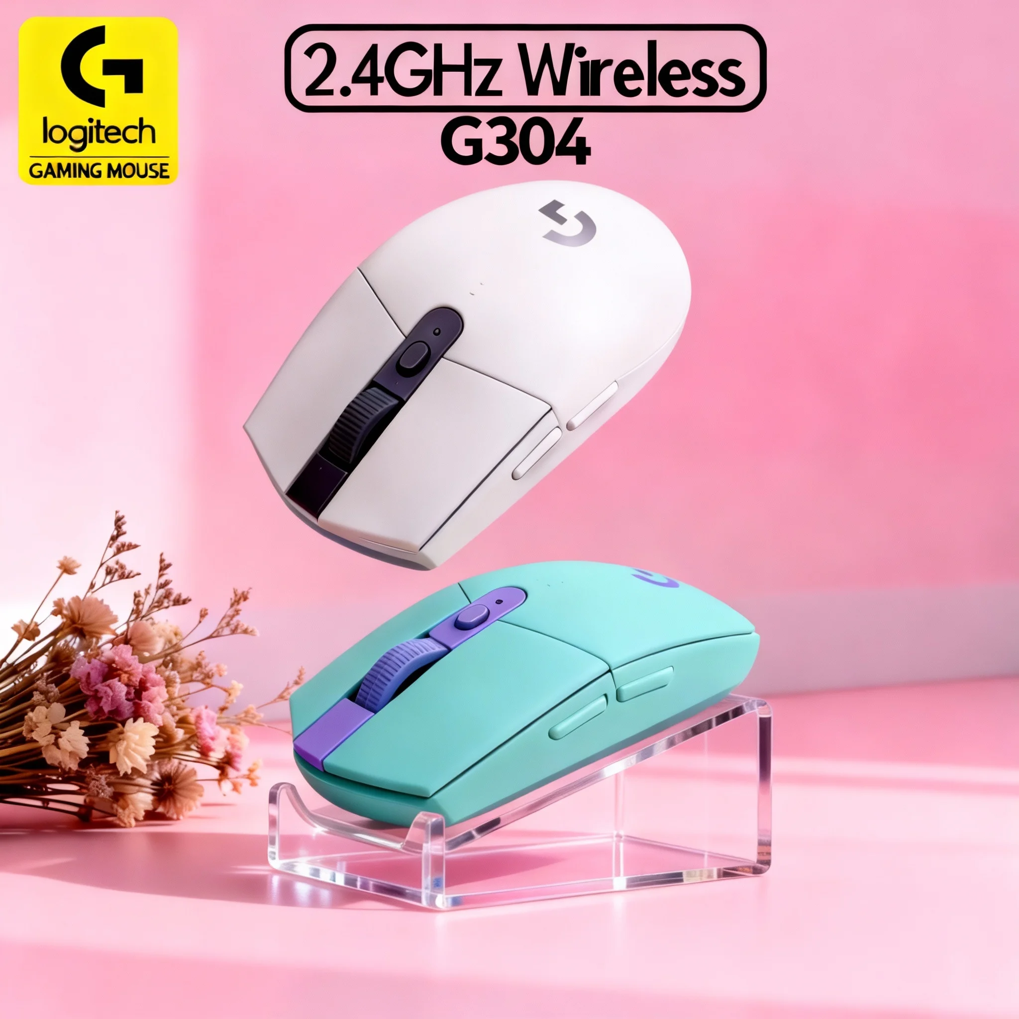 

High-Precision Logitech G304 Wireless Mouse 2.4G Lightspeed 12000DPI RGB Buttons Original USB Stock Gaming Mouse
