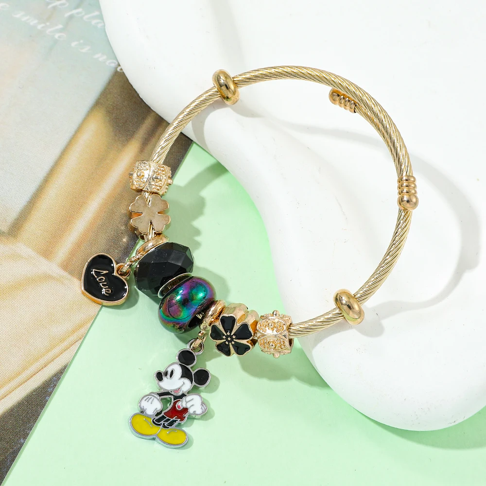 Disney Cartoon Animated Mickey Mouse Pendant Personalized Charm Luxurious Gift Cosplay Accessory Toy Party Gift