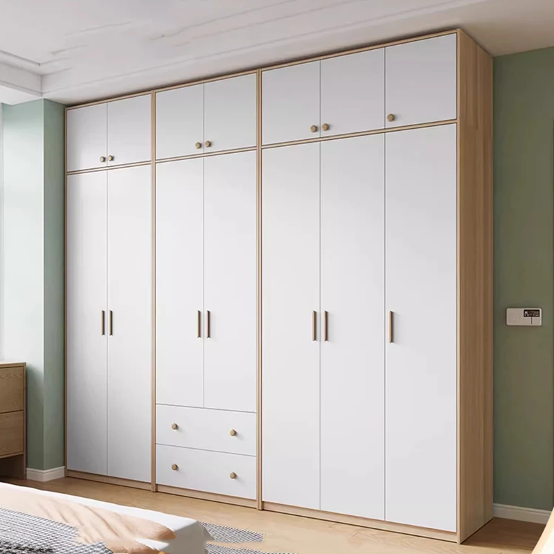 

Luxury Wooden Wardrobes Free Shipping Clothes Display White Wardrobes Apartment Organizer Mueble Para Colgar Ropa Home Furniture