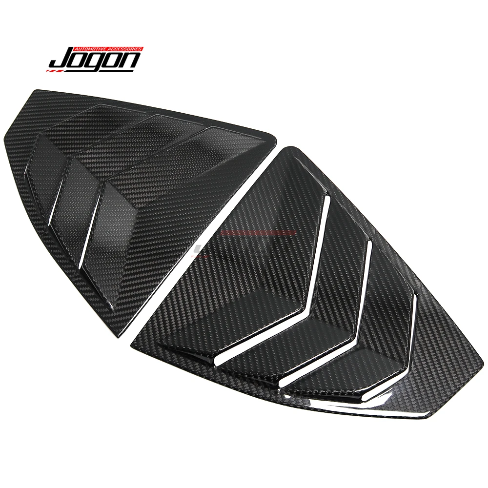 Carbon Fiber For Subaru WRX STI VB 2022 2023 2024 Car Exterior Rear Window Triangle Shutter Deflector Cover Trim Accessrories