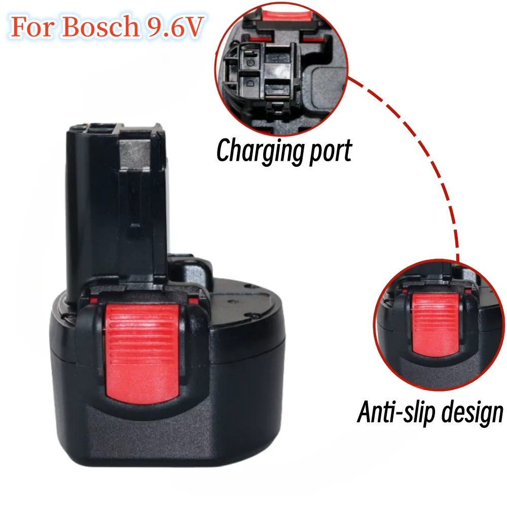 9.6V 4.8/6.8/9.8/12.8Ah NI-MH Rechargeable Battery For Bosch Power Tool Bosch PSR 960 BH984 BAT048 BAT119 L50 image 2