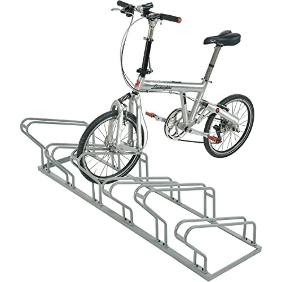 

Low Profile Bike Rack Single Sided Version with 6Bike Capacity for Secure Outdoor Storage in Compact Spaces Ideal for Residenti