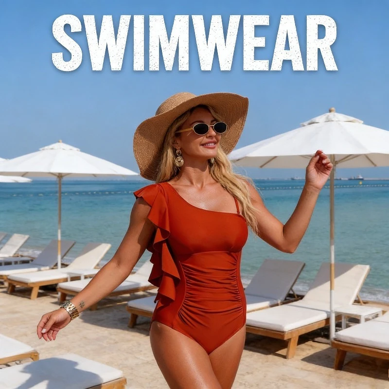 

Цельный купальник с одним открытым плечом, облегающий, из нейлоновой ткани, для летнего отдыха на пляже, корректирующий фигуру