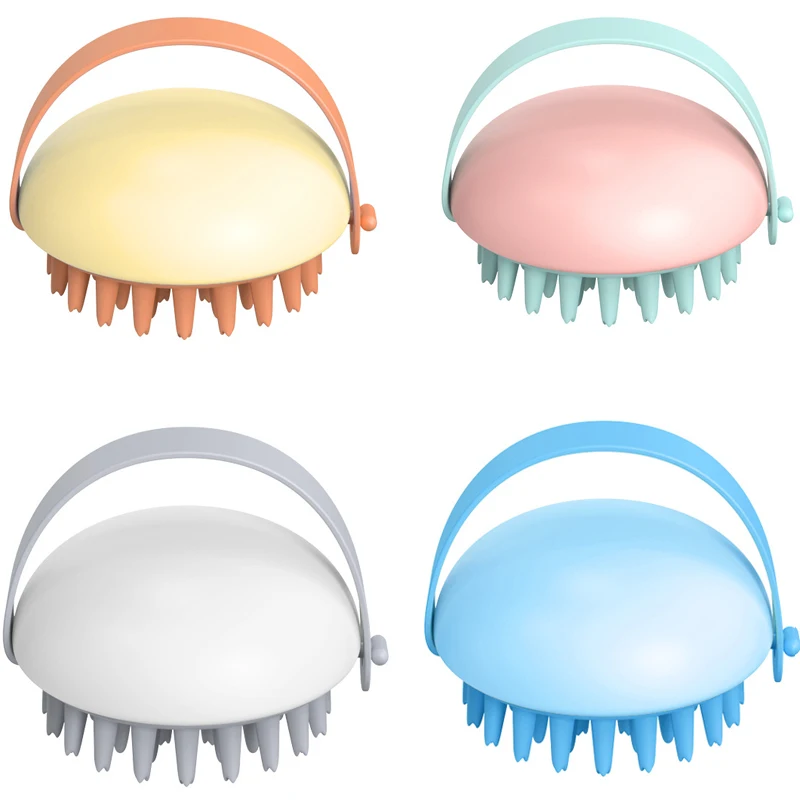 Handheld Silicone Scalp Shampoo Massage Brush Washing Shower Hair Massager Clean Brush Bath Shower Hair Cleaning Brush Comb