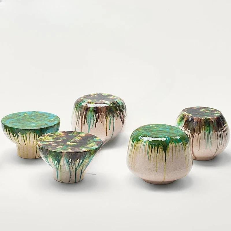 Résine extérieure, siège artistique, fibre de verre, centre commercial, forme spéciale peinte Meichen, créative