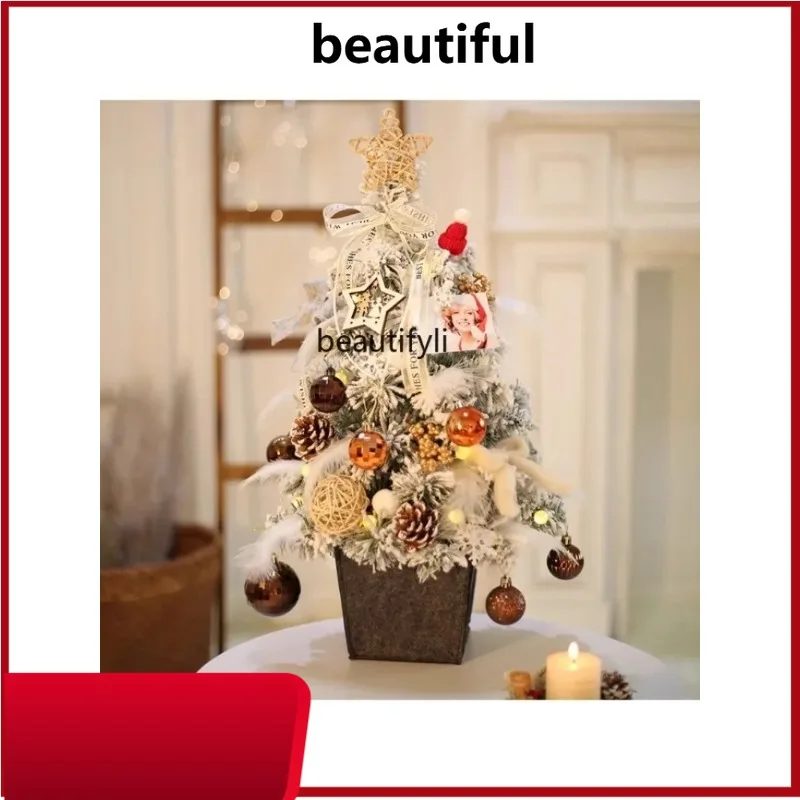 

Small Mini Mini Christmas Tree Decoration Material Package Set Household Desk Decoration Ins H