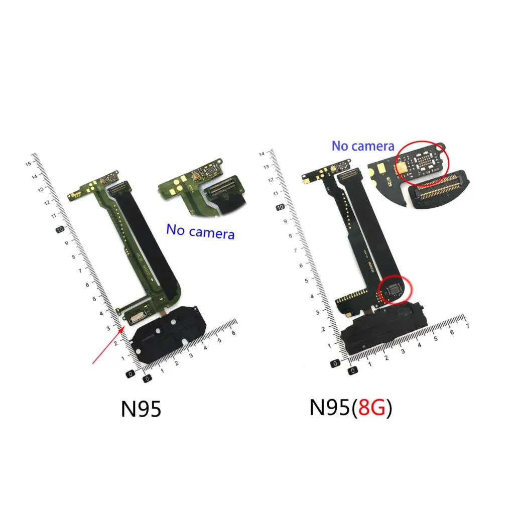 New For Nokia N95 8GB LCD N95 Screen Connector Flex Ribbon Cable Board Replacement Parts