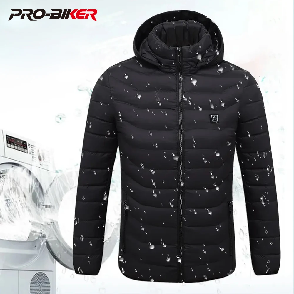 

S-6XL Men's Heating Jacket 21Area USB Heating Jacket Warm Snowfield Heated Vests Coat skiing Hunting Hiking Camping for Winter