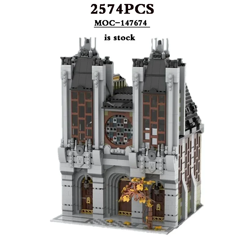 

2023 New MOC-147674 Modular Church 10273-1 Alternative Design DIY Model 2574 Pieces Building Toys Birthday Gifts Christmas Gifts