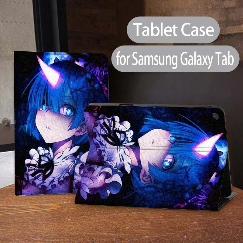 

Comic Anime Re ZERO Art For Samsung Galaxy Tab A7 A A8 A9 S9 S10 S6 S7 S8 S11 8.7 10.1 10.5 11 10.9 Lite PLus Inch Tablet Case