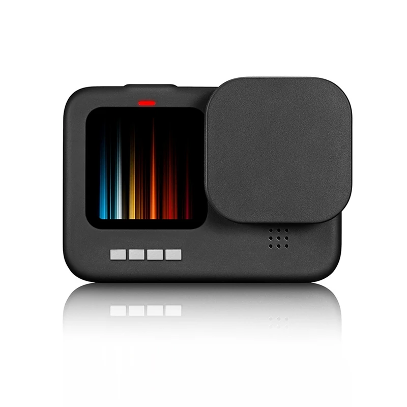 RISE-Silicone Lens Cap For Go Pro Hero 11 10 9 Black Anti-Drop Dust Resistance Lens Cover Protector For Go Pro Hero 9