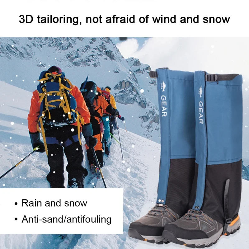 Brand New Outdoor Camping Hiking Climbing Waterproof Snow Legging Gaiters For Men And Women Teekking Skiing Desert Snow Boots