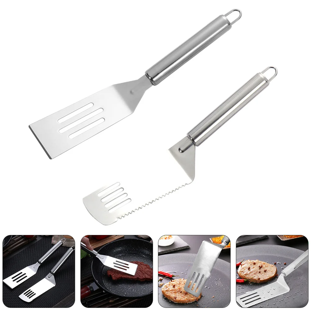 

4 Pcs Spatula Japanese-style Stainless Steel Frying Pizza Steak Spatulas Shovels Kitchen Cooking Utensils