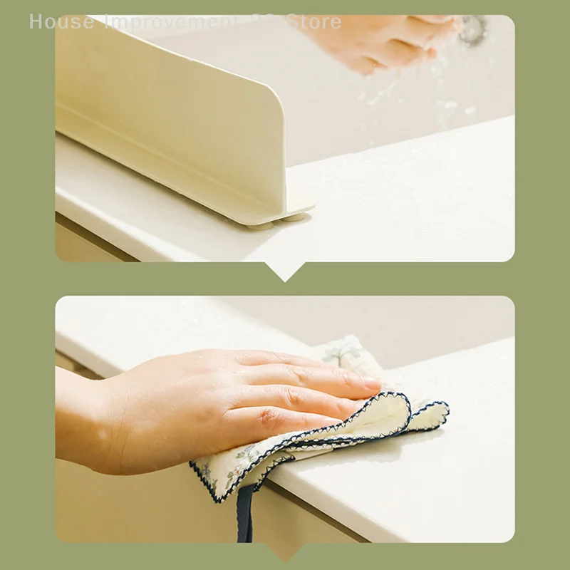 1Pc Silicone Sink Splash Guard With Suction Cup Anti-Splash Barrier For Kitchen Basin Waterproof Splatter Stopper Board