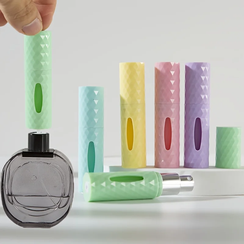 

Многоразовый флакон для духов (5 мл) с дном в форме бриллианта, с нижней заправкой, перезаряжаемый, перерабатываемый, пустой флакон для путешествий