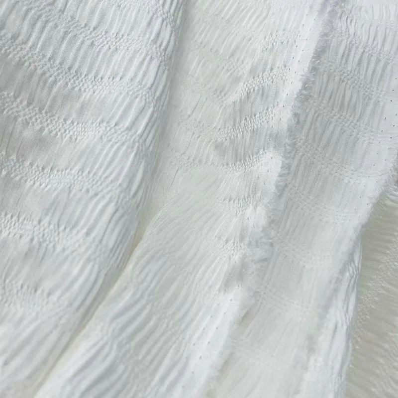 

Silk elastic horizontal crepe bubble satin fabric for cheongsam and skirt clothing design