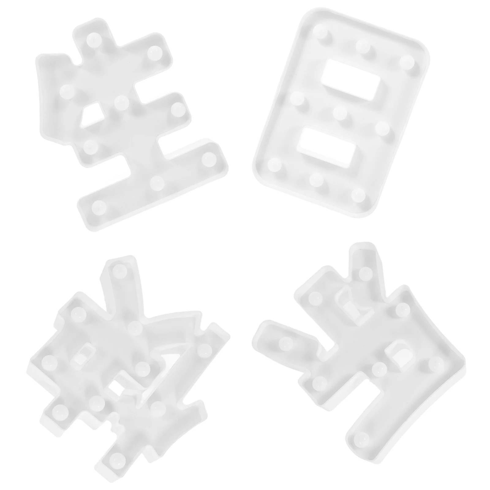 

4pcs LED Led Light Birthday Led nament Happy Signs Party naments Light naments For Birthday Backdrop Dining Table LED