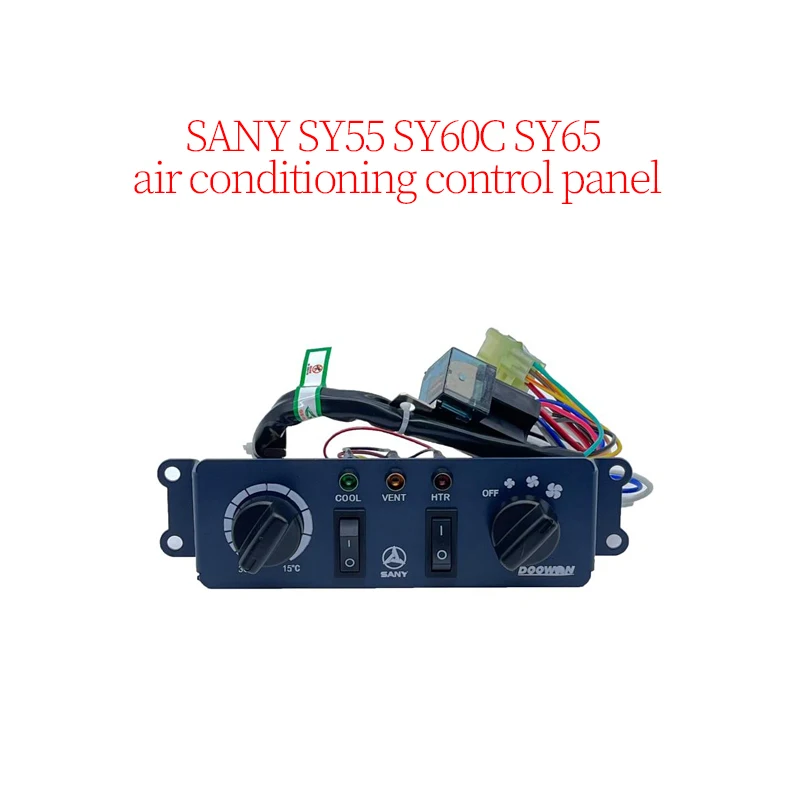 

Excavator Accessories Construction Machinery Parts Suitable for Sany SY55 SY60C SY65 Air Conditioning Control Panel (12V)
