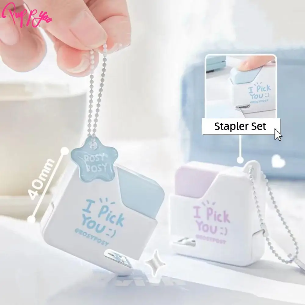 Zahmetsiz Mini Renkli Zımba Seti 40 adet No.10 Zımba Kolay Kullanımlı Emek Tasarrufu Sağlayan Zımba Seti Kare Çok Fonksiyonlu