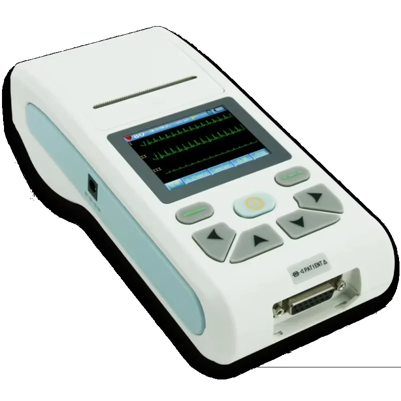 CONTEC Portable ECG90A  Electrocardiograph three channels ECG Machine