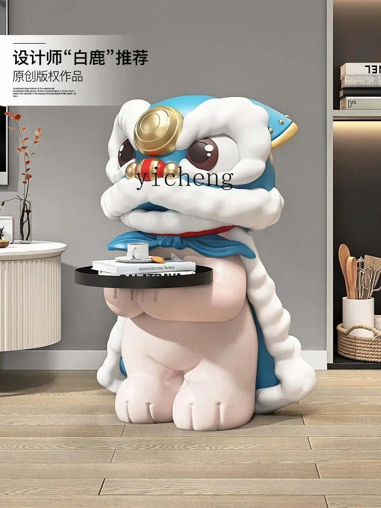 ZK National Tide Xingshi Floor Ornaments Home Ornament Living Room Home Hallway Sculpture Lucky Gift Moving into the New House