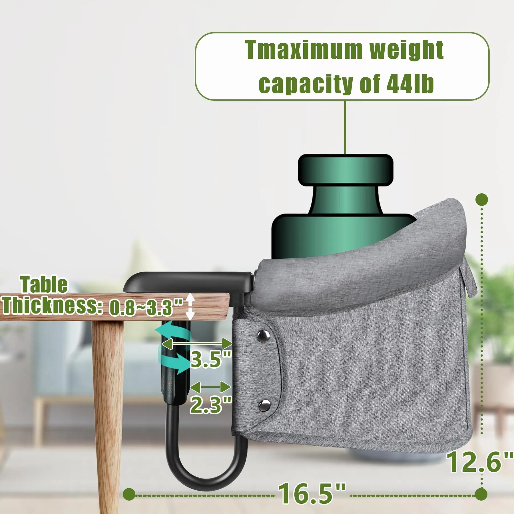 Hook-On Chair Fold-Flat Storag - Baby High Chair Booster 리뷰 및 가격