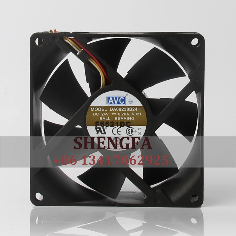 DA09238B24H Cooling Fans 3-Wire Inverter Large Air For AVC DC 24V 0.7A 92x92x38mm Computer Server Inverter Server Square