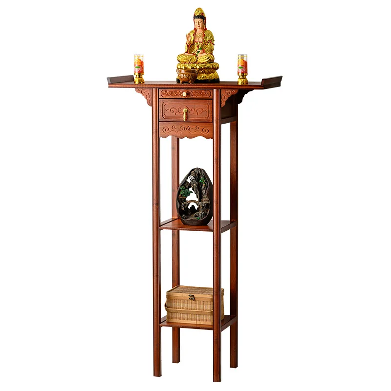 Table d'offrande chinoise DSA, table d'offrande bouddhiste, table d'offrande domestique économique, statue de Bouddha, table d'offrande Guan Gong, Bodhisattva