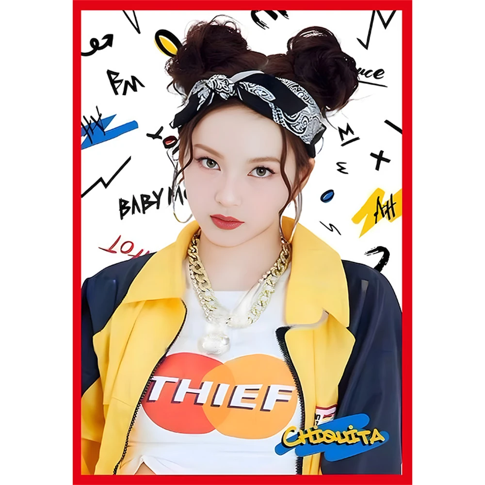 1 قطعة KPOP Babymonster المشارك الساخن صلصة ألبوم عضو ذاتية اللصق ملصقات الحائط AHYEON RUKA RORA غرفة ديكور اللوحة المشجعين الهدايا