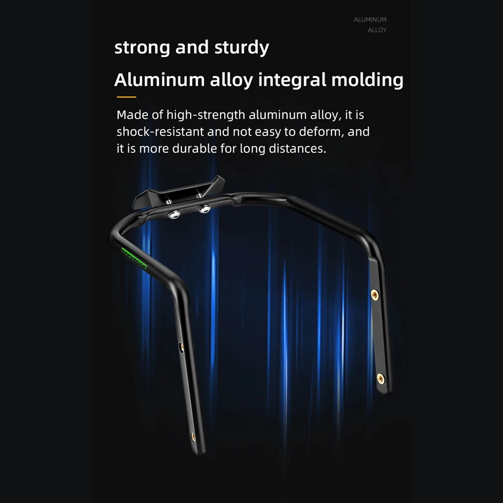 ROCKBROS Fahrrad-Sattelverlängerungshalterung aus Aluminiumlegierung, Stabiler Halter für Fahrradtaschen, Erweiterter Gepäckträger – Detail 7