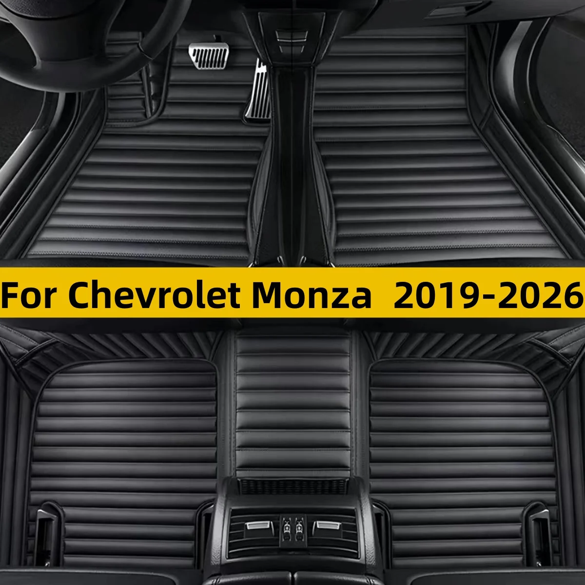 Leather Car Floor Mats For Chevrolet Monza 2019 2020 2021 2022 2023 2024 2025 2026Waterproof Tapetes Para Carro Car Floor Mats