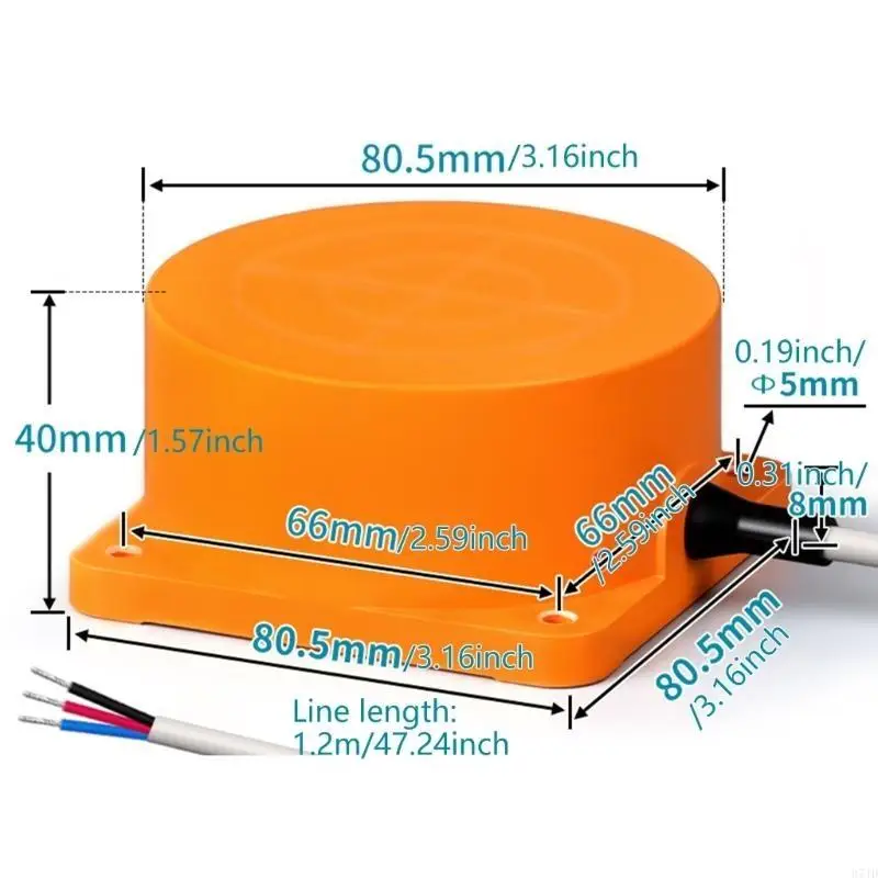 Multipurpose M12Proximity Switches NPN NO 4mm Sensors Distance Sturdy Plastic Materials Designs for Factory Engineers 37JD