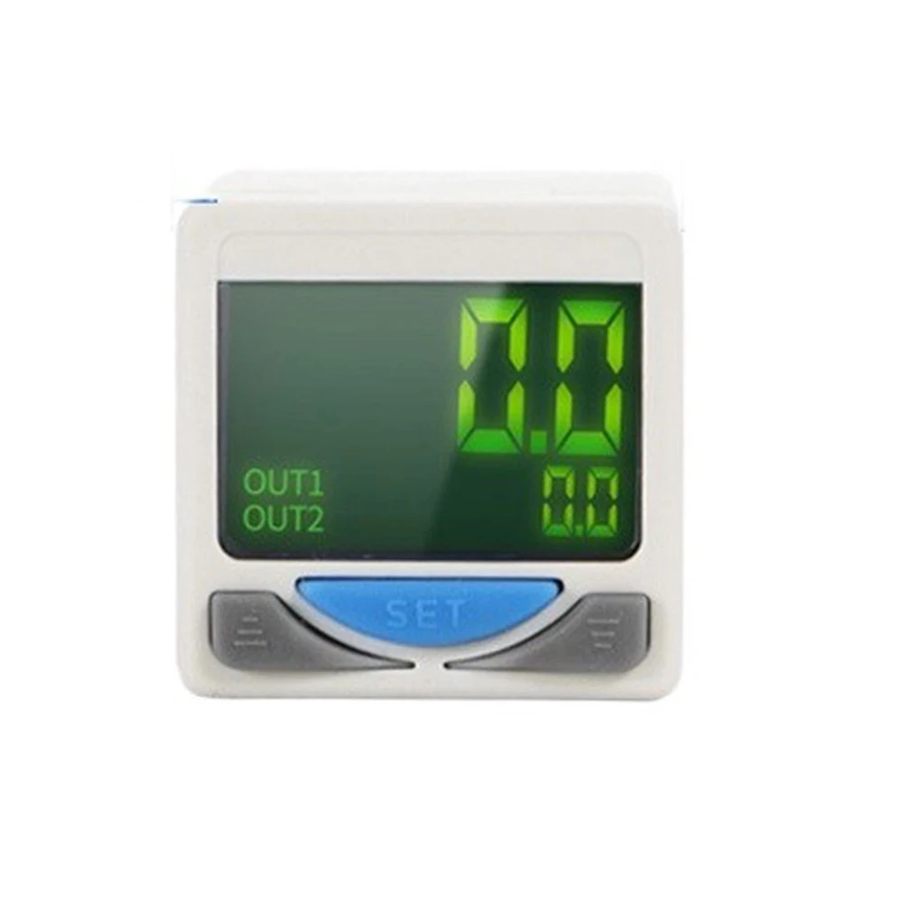 1pc Digital Pressure Switch Controller DC 12-24V Air Pressure Regulator With 2-meter Wire For Pneumatic Applications