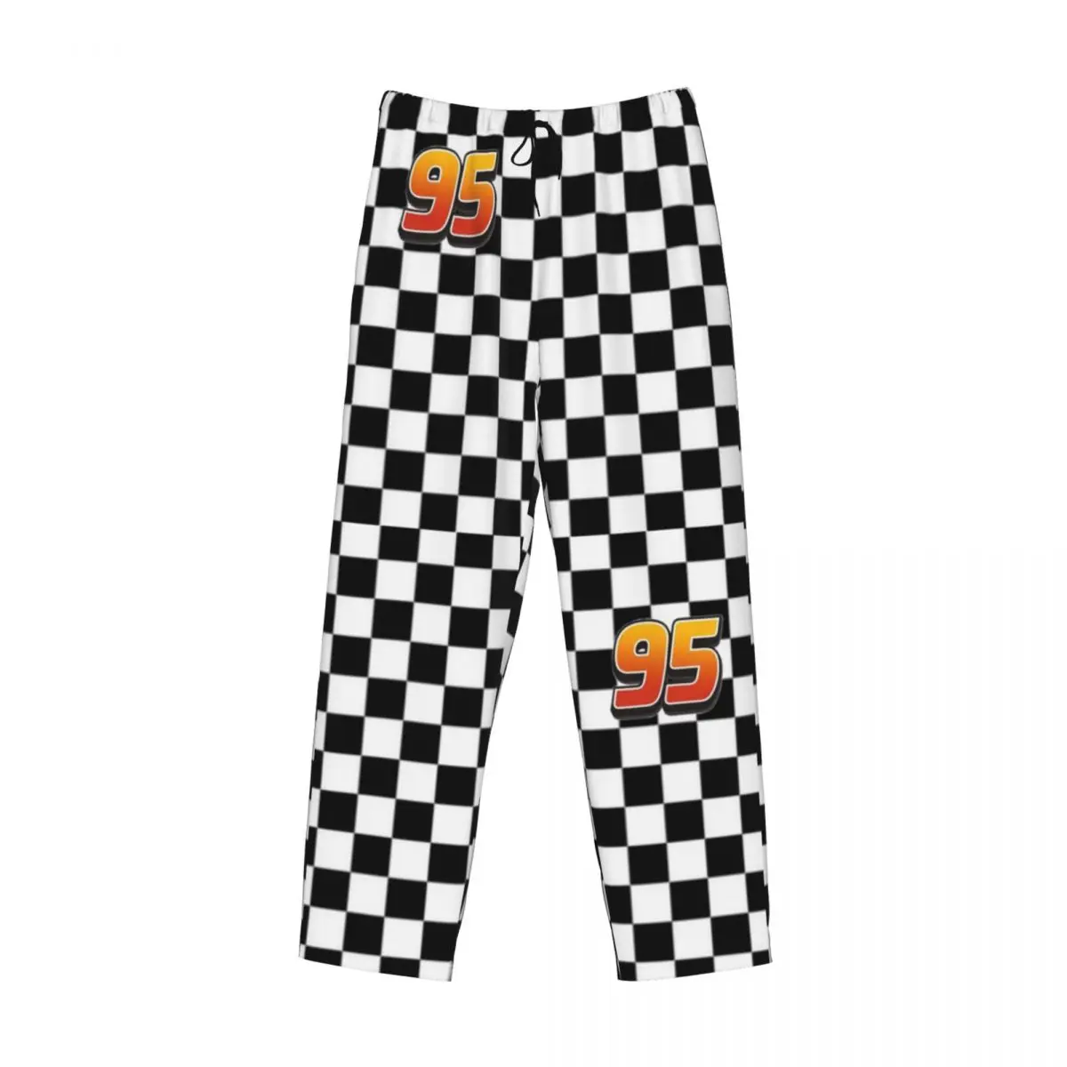 Pantalones de pijama personalizados Lightning McQueen 95 para hombre, pantalones de dormir con estampado de dibujos animados y bolsillos